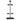 Obsidian black tactical gear rack stand, vertical post with four side clips