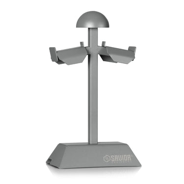 Mini HPC rack tactical gear stand in SW Grey, central post with platform base