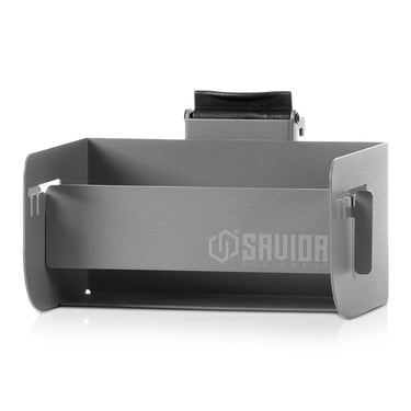 Universal mag holder wall rack system in SW grey with top mount and side latches