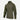 Olive combat shirt with camouflage sleeves, quarter-zip high neck and rectangular sleeve pocket