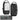 Hook-backed backing pouches, black with textured white panels and zip closures (2-pack)