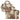 Mini duffle bag set in desert camo, with top handles and hook-and-loop patch panel