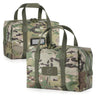Multicam mini hauler duffel bag, two carry handles, front zip pocket