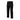 Black cargo pants with zip fly and multiple utility pockets