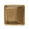 Savior hook-backed muzzle cover in tan, padded textured fabric with embossed logo