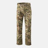 Multicam camo nylon cargo pants with belt loops and front zipper