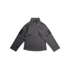 Gen I tactical quarter-zip shirt in dark gray with long sleeves and front zipper