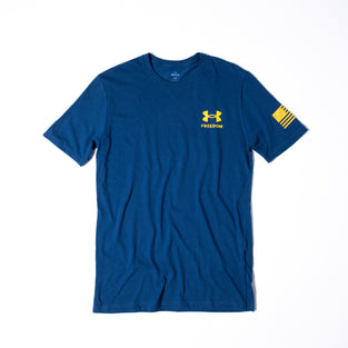 Under Armour Freedom Tech SS Camo T-Shirt (Navy), MD