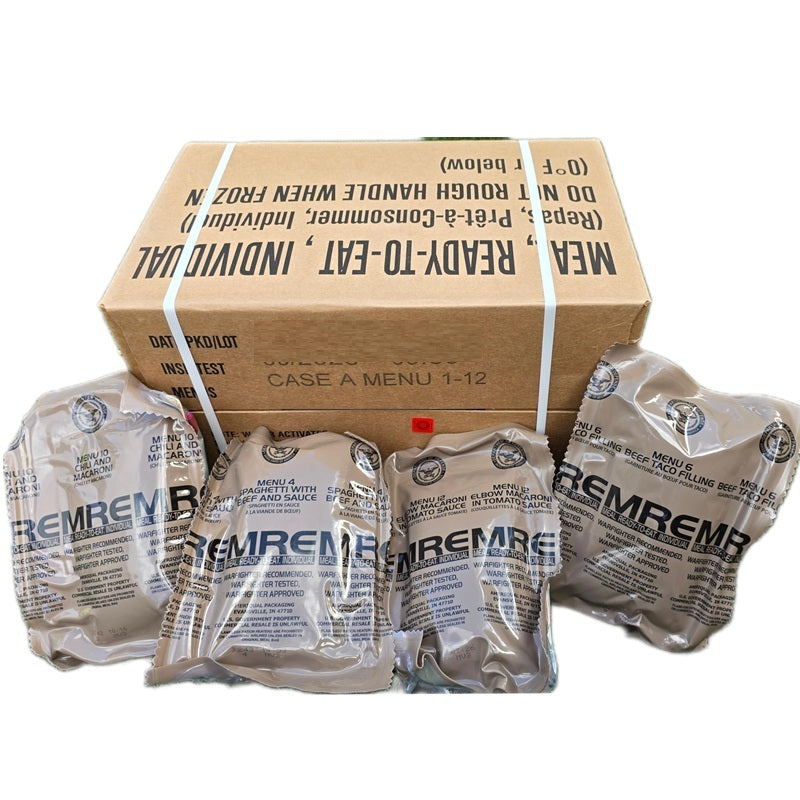 Limited Food Rations US Army MRE Individual Ready To Eat Emergency Survival Ration Meals ...