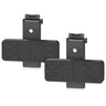 Magnetic pistol wall mount rack system, black holders with black textured grips
