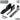 Obsidian black pistol rack adapter brackets with mounting screws