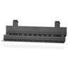 Obsidian black wall screwdriver rack with two perforated rails and top brackets