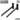 Straight arm wall clothes rack brackets, obsidian black steel, 2-pack set