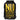 Black 10L dirt bag with top roll closure and yellow No Trace graphic