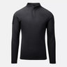Apex nylon stretch combat shirt, black, mock neck quarter-zip, long sleeves