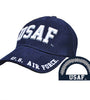 US Military USAF U.S. Air Force Stretch Fit Cap Dark Blue