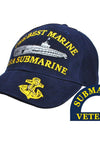 US Military USN The Best Marine Is A Submarine Stretch Fit Cap
