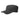 Combat cap in dark gray, curved brim with eyelets and stitched front panel.