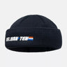 Navy knit beanie with cuff logo in Helikon TEK branding