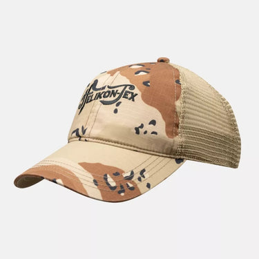 Camouflage trucker cap with mesh back and Helikon-Tex logo