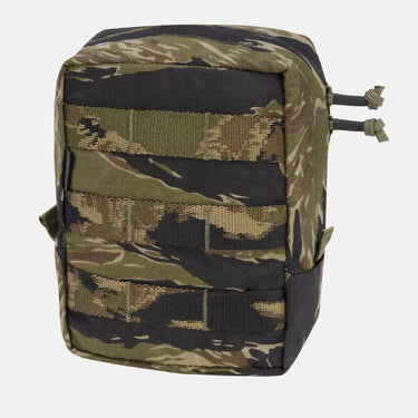 Multicam cargo pouch with MOLLE webbing and elastic cord pulls