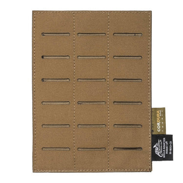 Coyote MOLLE adapter insert with 3-column webbing slots grid