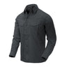 Helikon Defender Mk2 gentleman shirt in dark melange grey, long-sleeve button-front