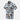 Men's short-sleeve Hawaiian shirt with light blue and tan camo brush print.