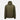 Hooded lightweight jacket in olive green with front zipper and drawstring hood