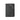 EDC wallet in dark charcoal black fabric with diagonal strap and logo patch