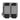 Two-slot tactical magazine holder, SW Grey with black elastic straps