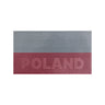 Rectangular IR Polish flag patch with striped top and red bottom, text POLSKA.