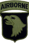 US Military USAR 101st Airborne Division (03) (SUBDUED) (3-1/4") Patch Iron On
