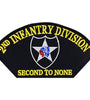 US Military USAR 002nd Infantry Division Second To None (5-1/4"x3") Hat Patch Iron On