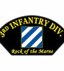 US Military USAR 003rd Infantry Division Rock Of The Marne (5-1/4"x3") Hat Patch Iron On