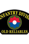 US Military USAR 009th Infantry Division Old Reliables (5-1/4"x3") Hat Patch Iron On