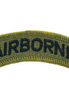 US Military USAR Airborne (SUBDUED) (2-1/2" x 3/4") Tab Patch Iron On