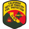 US Military Calfornia Department Of Forestry Fire Protection (4-5/8") Patch Iron On