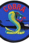 US Military Helicopter COBRA Round (3-1/16") Patch Iron On