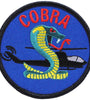US Military Helicopter COBRA Round (3-1/16") Patch Iron On