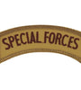 US Military USAR Special Force (DESERT) (3"x15/16") Tab Patch Iron On