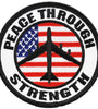 US Military Peace Through Strength (3-1/16") Patch Iron On