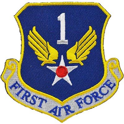 US Military USAF 1st First Air Force Shield Patch – Hong Kong MG ...