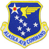 US Military USAF Alaska Air Command (3-1/16") Patch Iron On