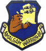 US Military USAF Amalgam Warrio (3") Patch Iron On