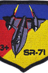 US Military USAF SR-71 SHIELD 3+ Blackbird (3-1/8") Patch Iron On