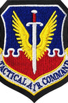 US Military USAF Tactical Air Command (MOC-LEATHER BACKING) (4-1/8") Patch Iron On