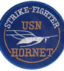 US Military USN Hornet Strike Fighter (3") Patch Iron On