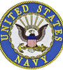 US Military USN United States Navy LOGO (03V) (3-1/16") Patch Hook And Loop