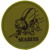 US Military USN SEABEES (SUBDUED) (3-1/16") Patch Iron On